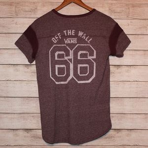Vans Off The Wall 66 Shirt Maroon